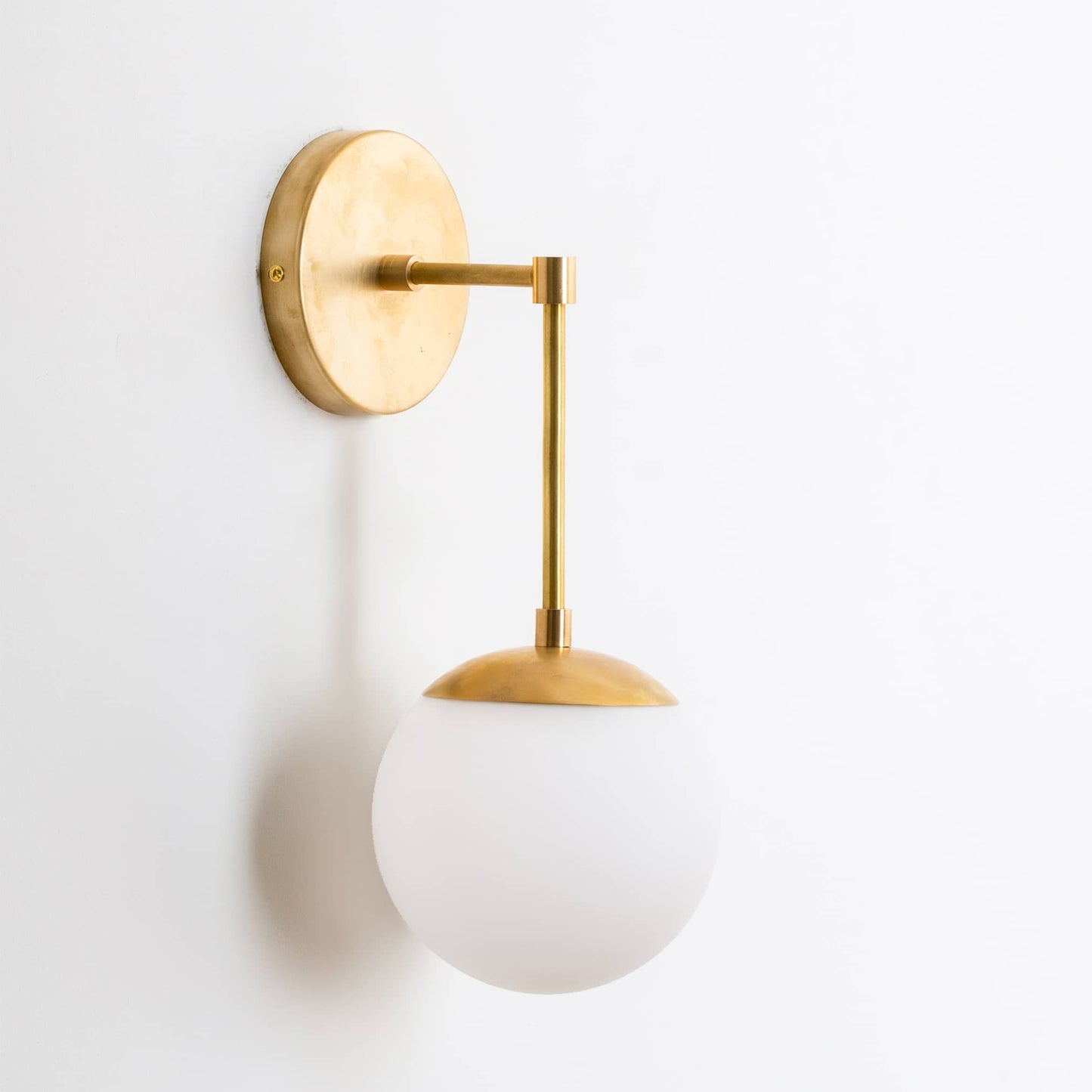 Mod Glass Globe Solo Sconce