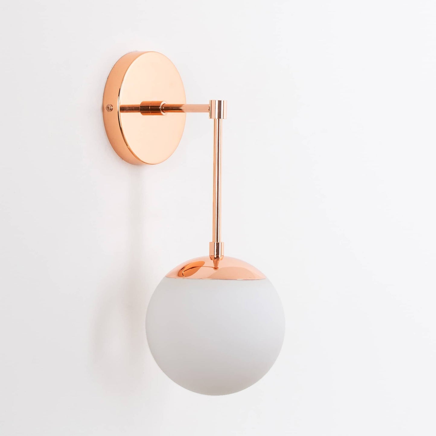 Mod Glass Globe Solo Sconce