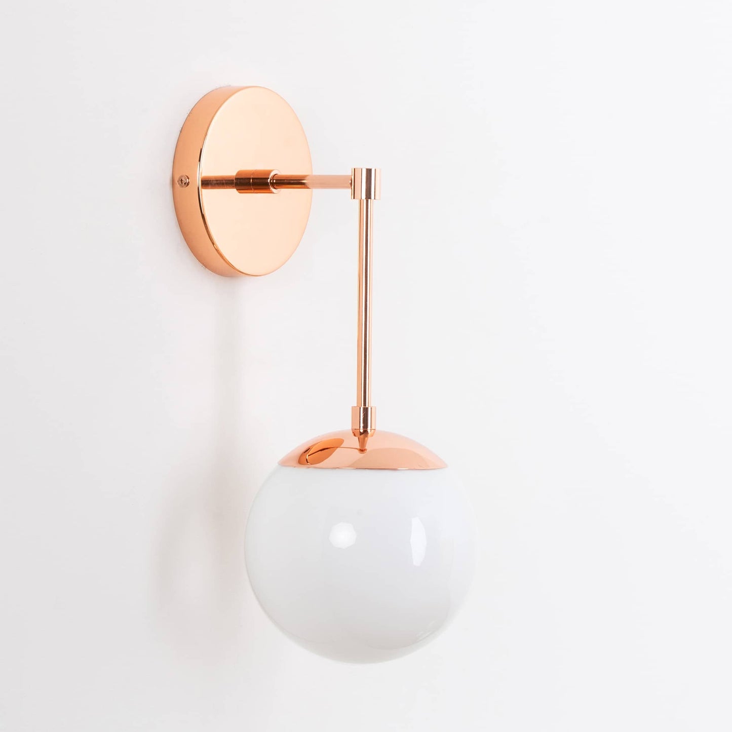 Mod Glass Globe Solo Sconce