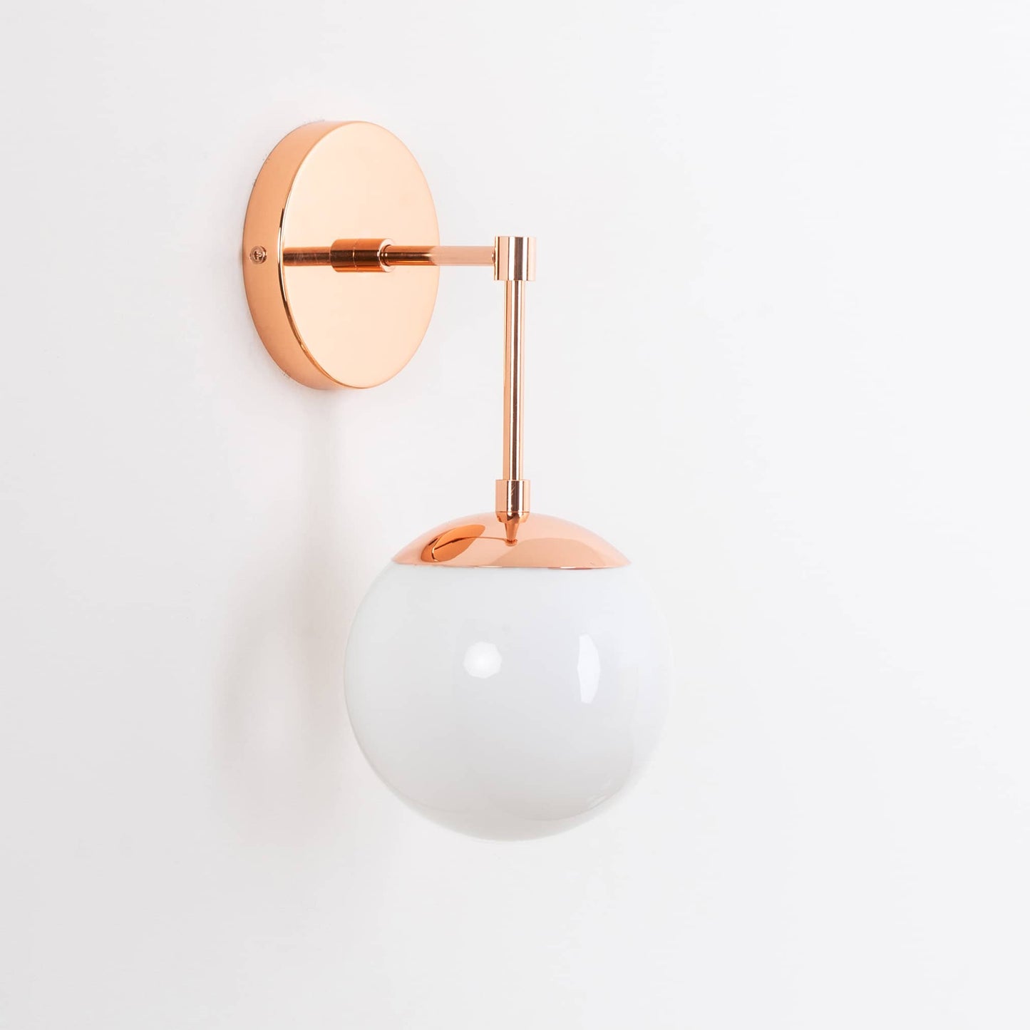 Mod Glass Globe Solo Sconce