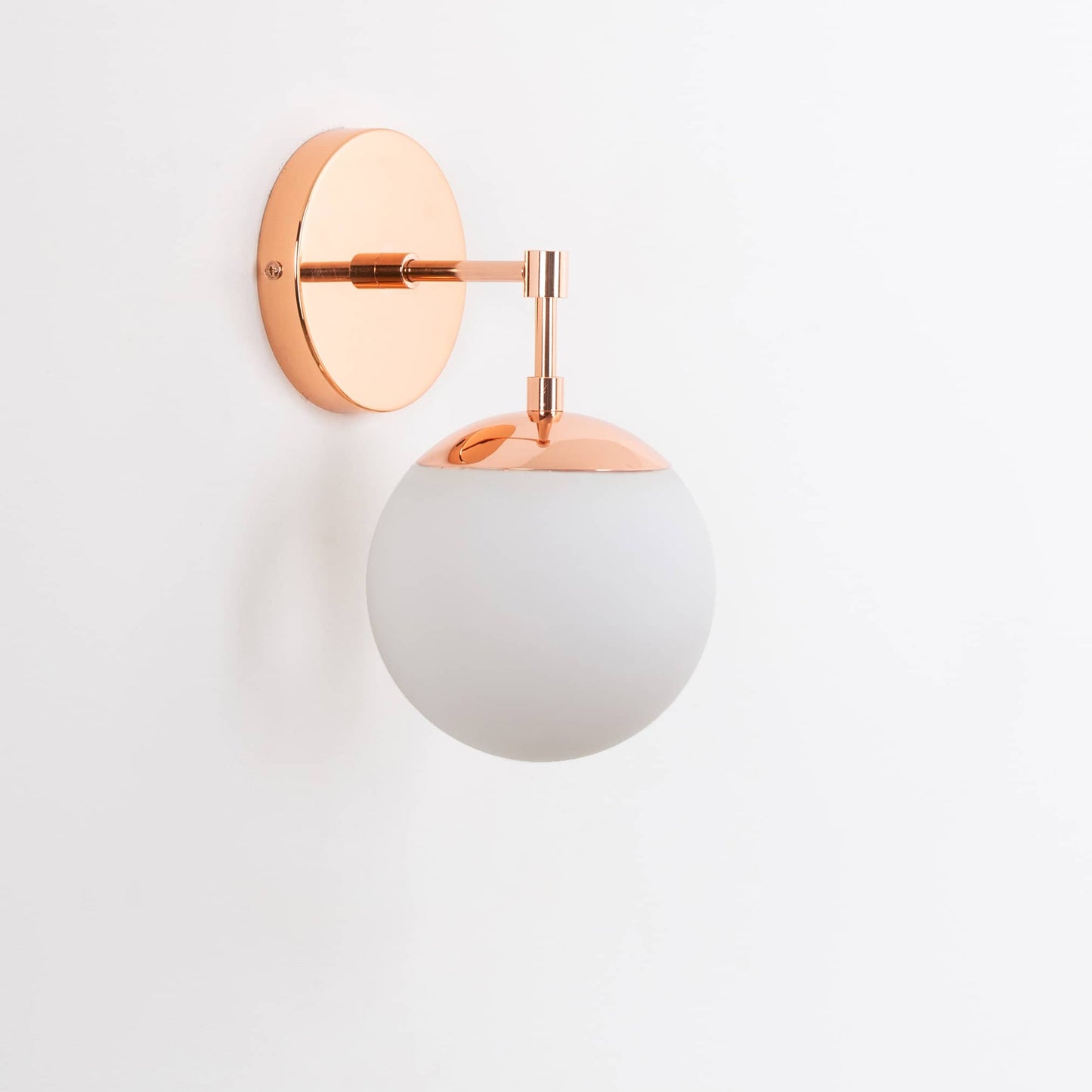 Mod Glass Globe Solo Sconce