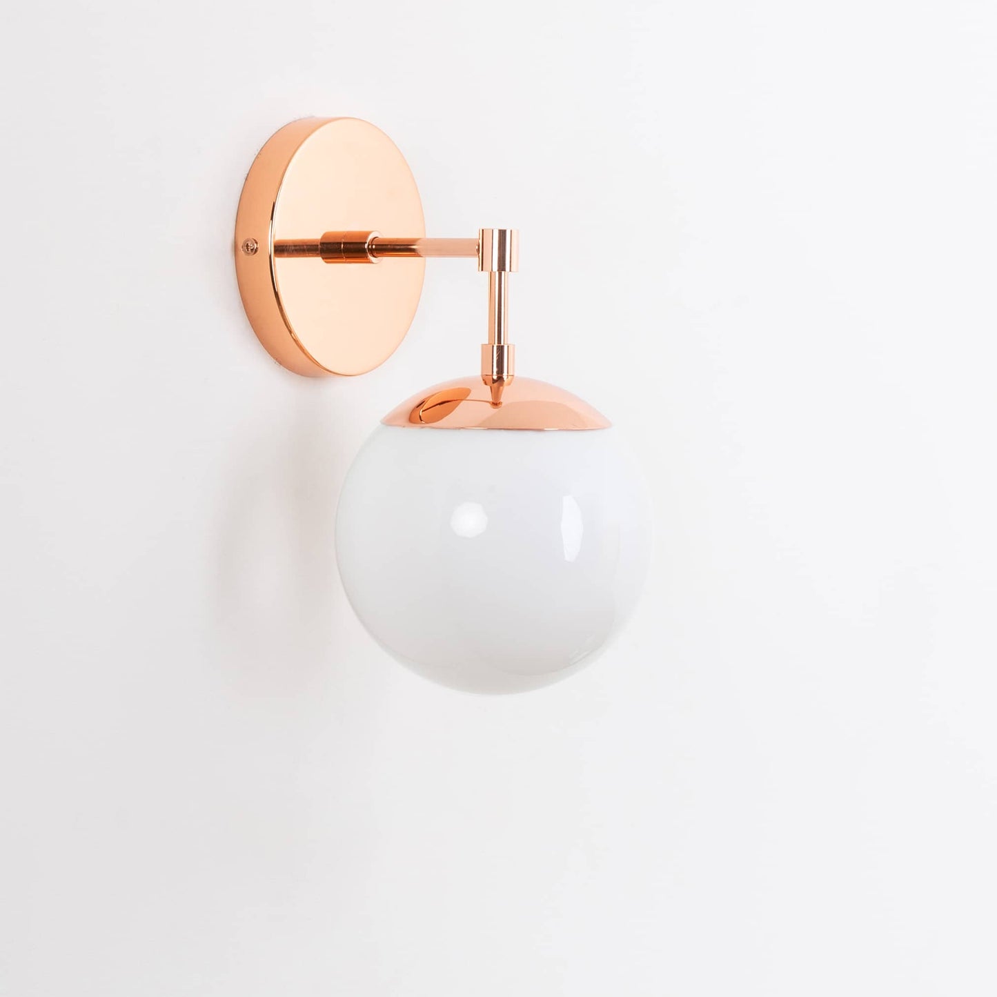 Mod Glass Globe Solo Sconce