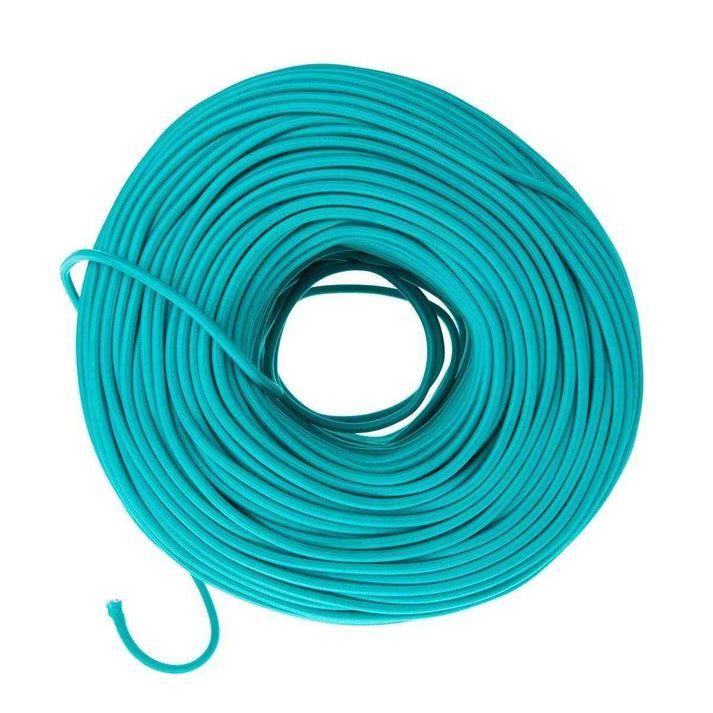 Turquoise Cloth-Covered Wire by the Foot | Color Cord