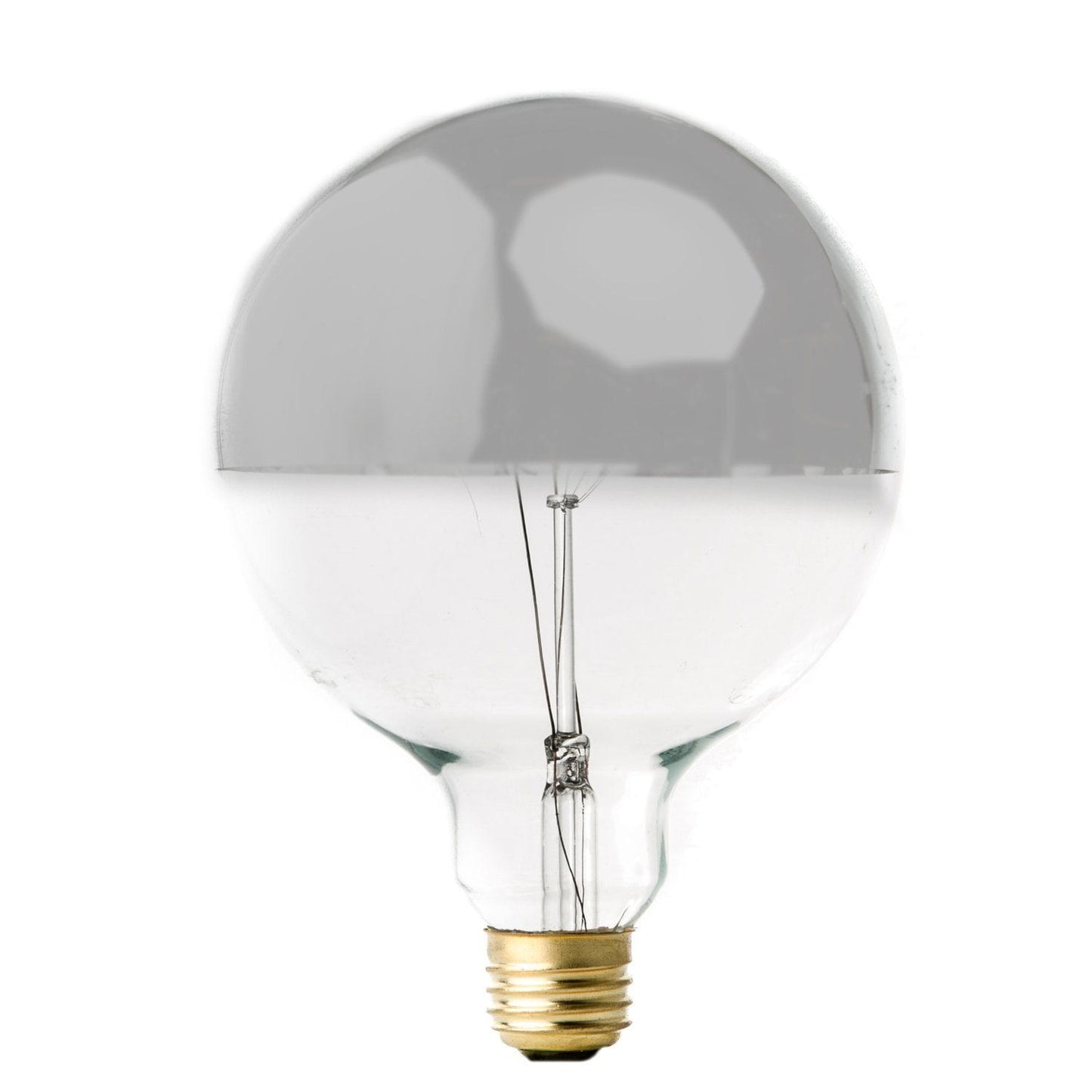 XL Silver Mirrored Globe Bulb