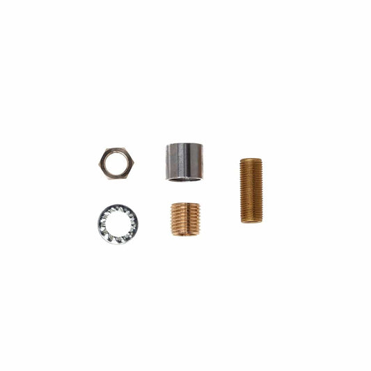 Neckless Tubing Hardware Kit - 1/8 IPS Raw Metal