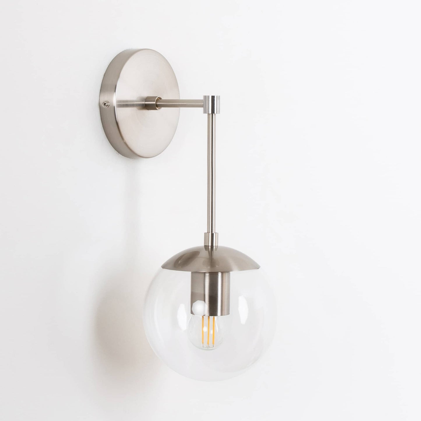 Mod Glass Globe Solo Sconce