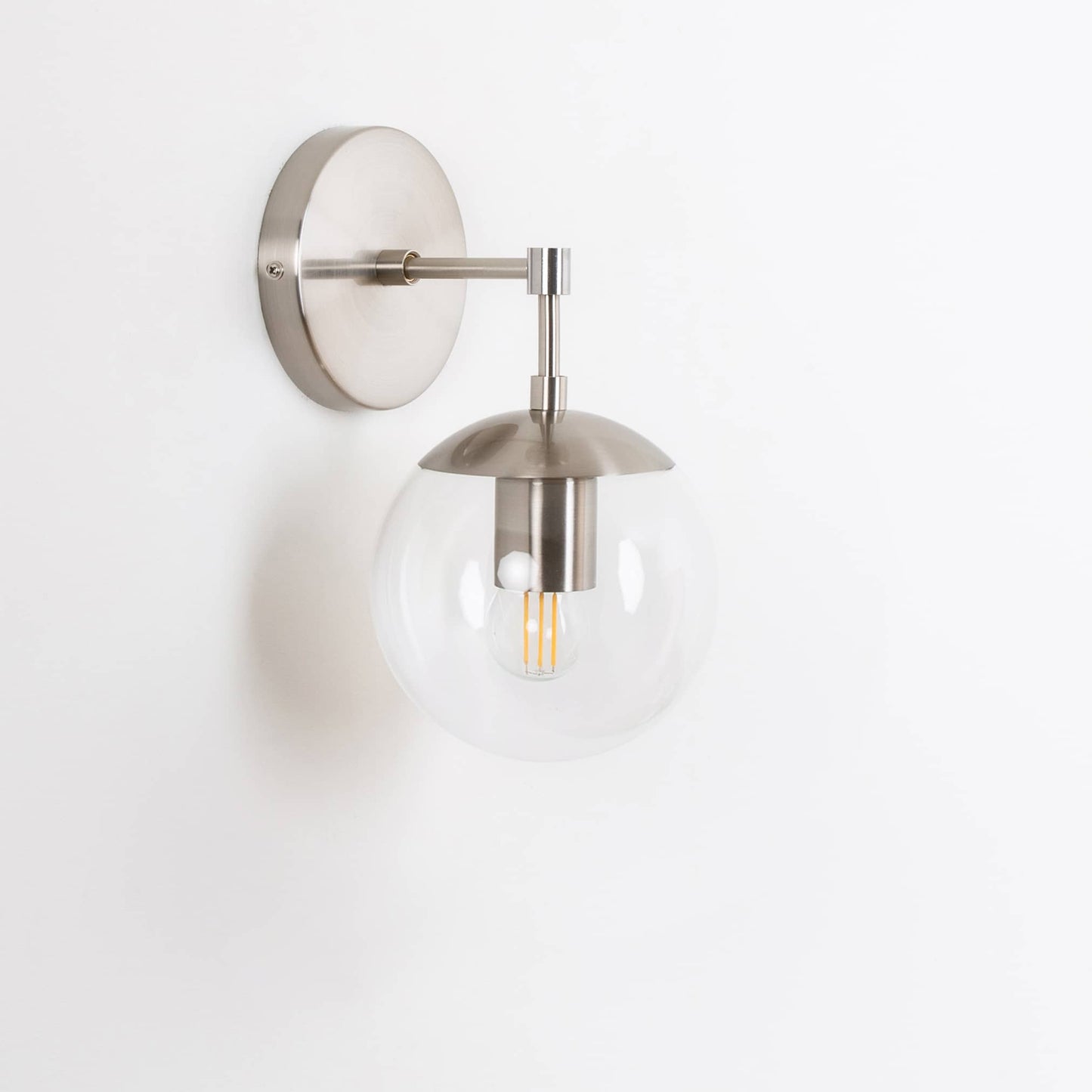 Mod Glass Globe Solo Sconce